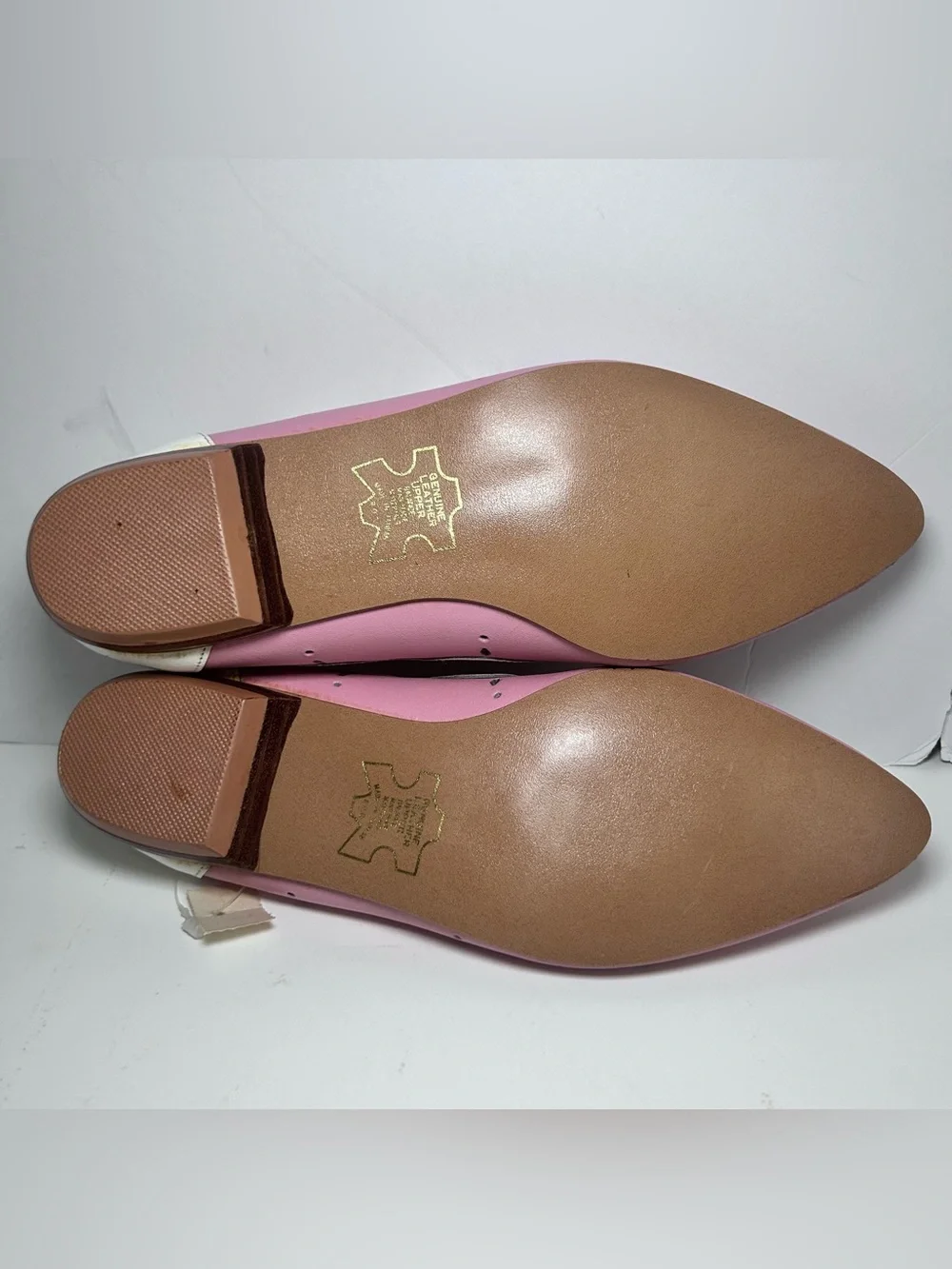 Vintage Mondolfo Pink Flats Leather Women’s 7 80’s